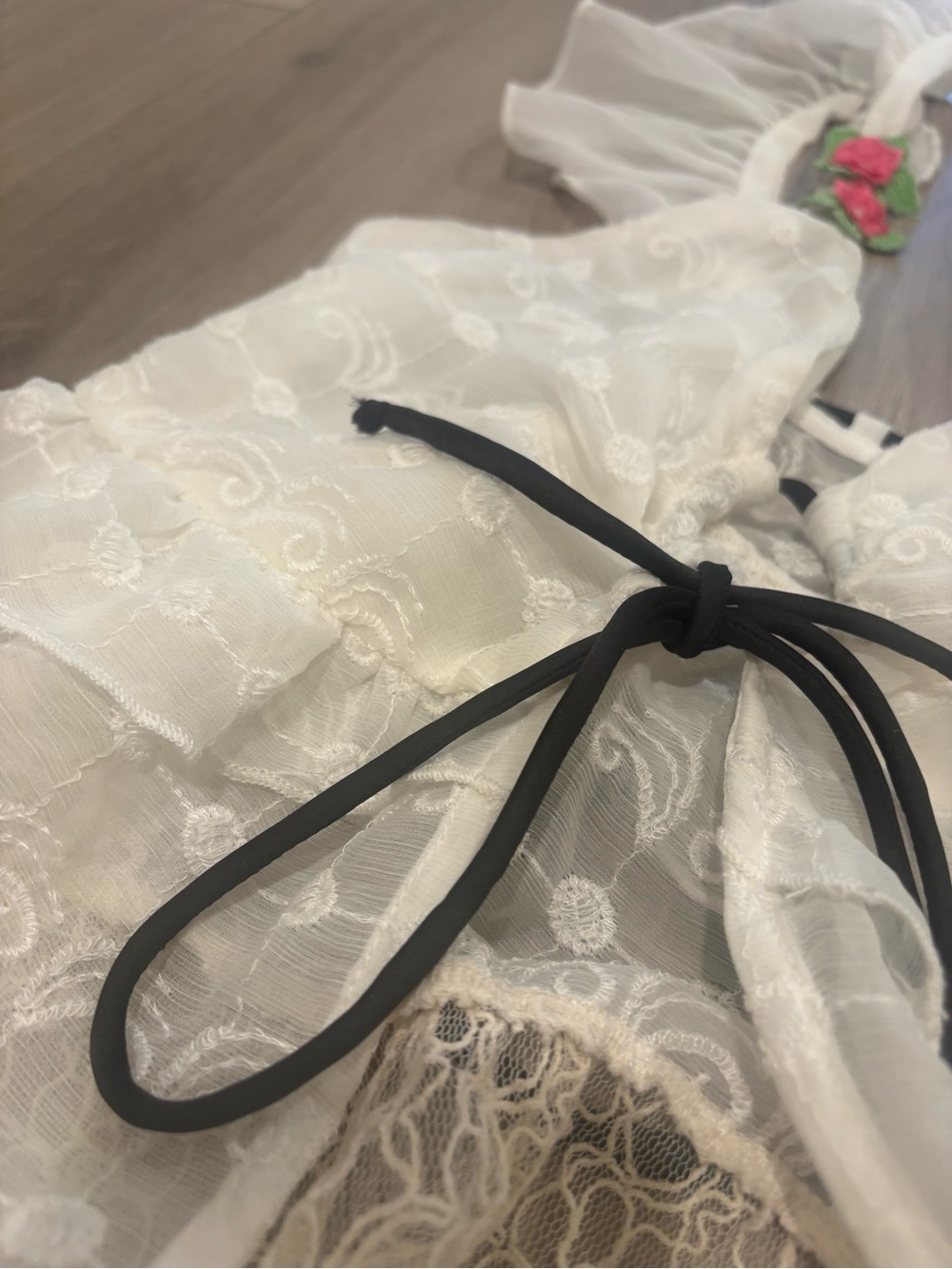 Free People Selena Maxi Top - Sheer Cream Lace - Picture 11 of 16